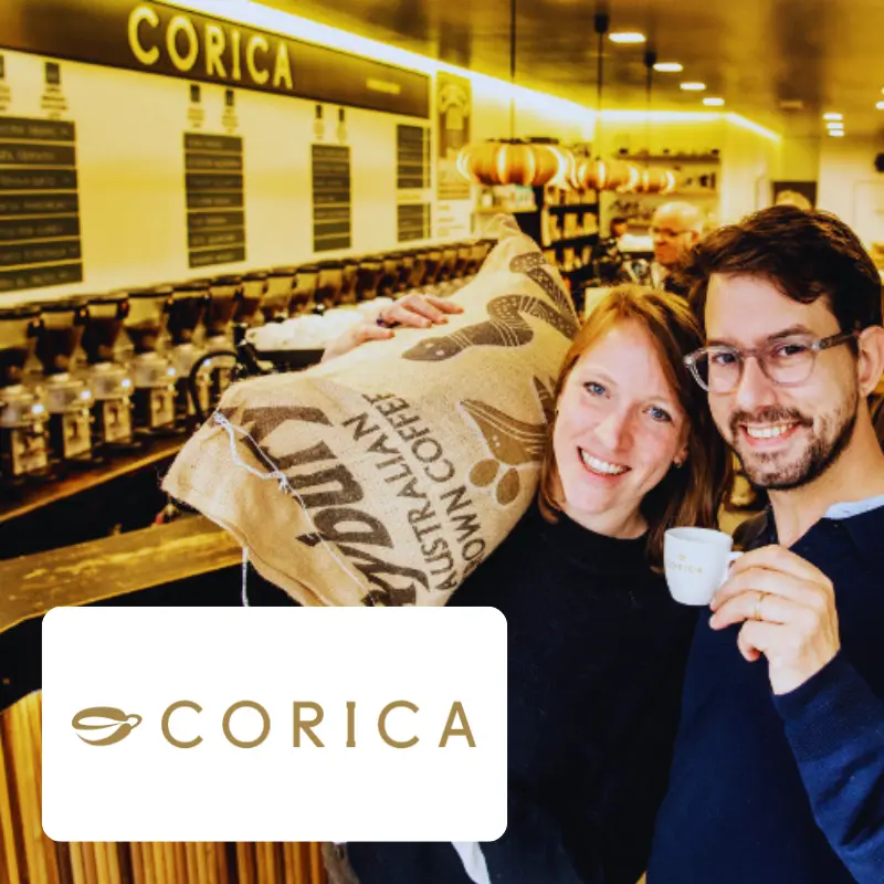 CORICA coffee shop using Odoo for omnichannel retail