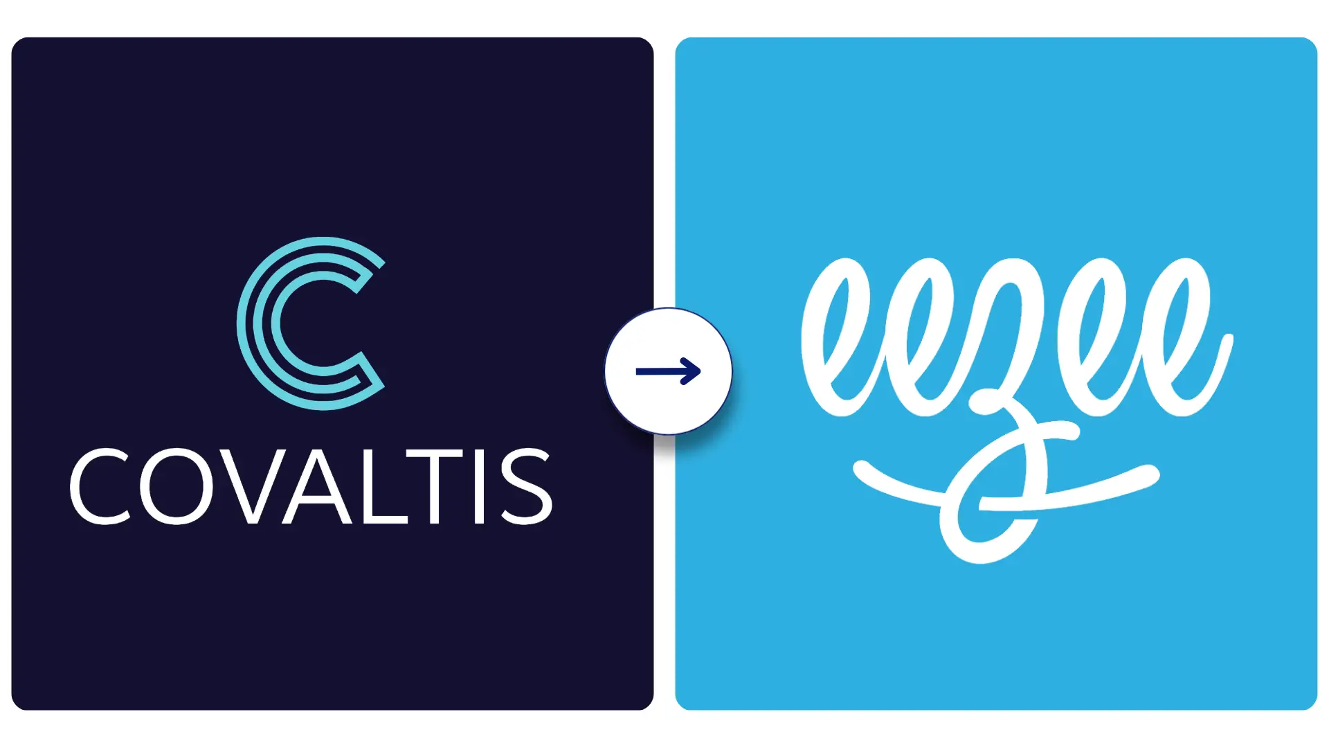 The logo representing the connection between Covaltis and Eezee symbolizes their partnership and collaboration.