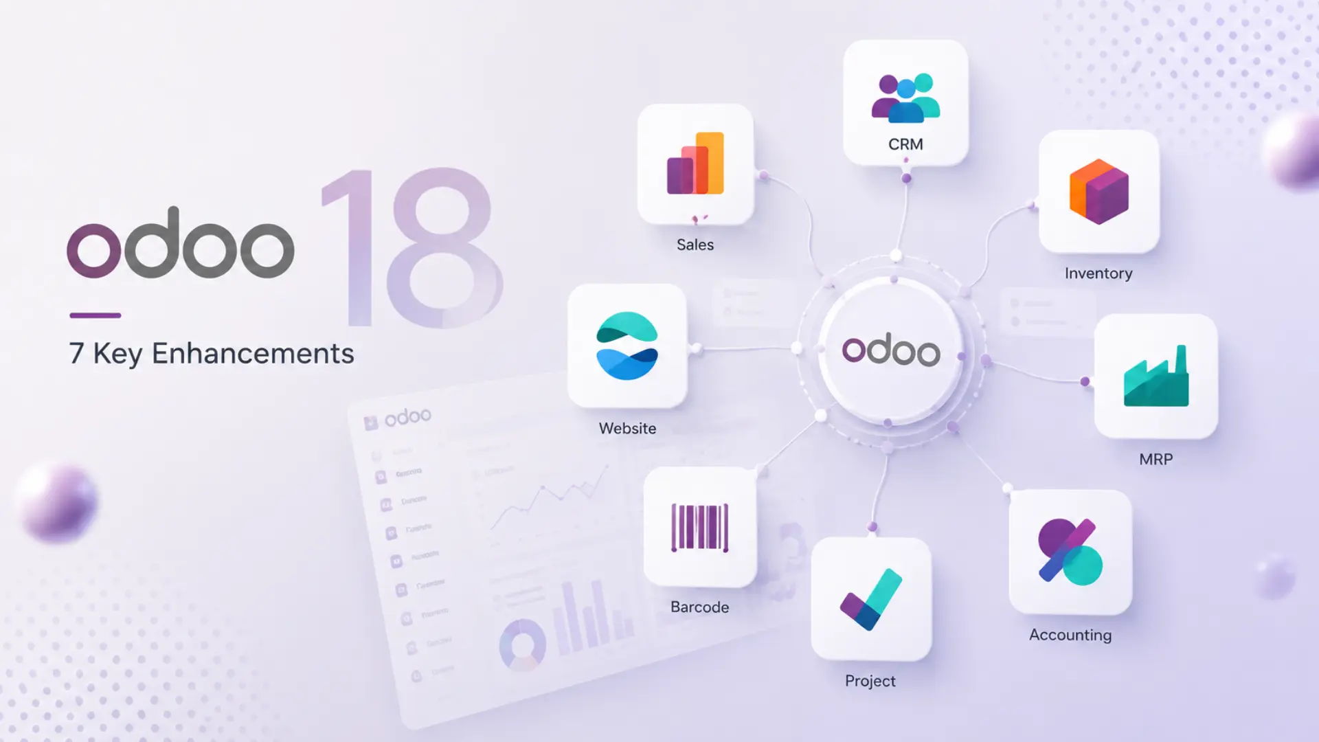 The presentation of Odoo modules highlights the different applications for efficiently managing a business.
