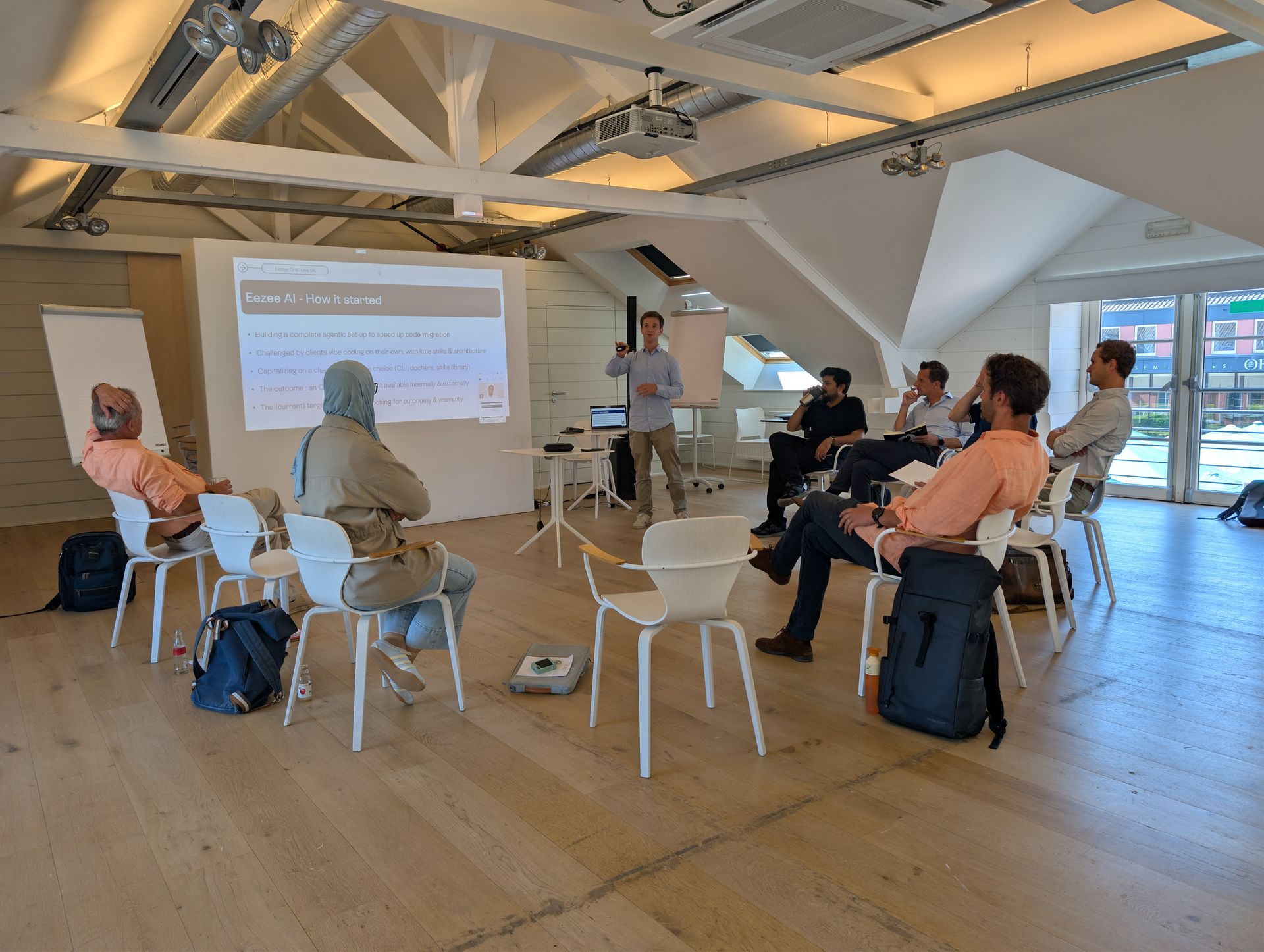 Eezee-It team conducting an Odoo audit workshop